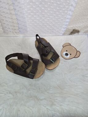 Old Navy Dark Brown Double-Buckle Kids Sandals